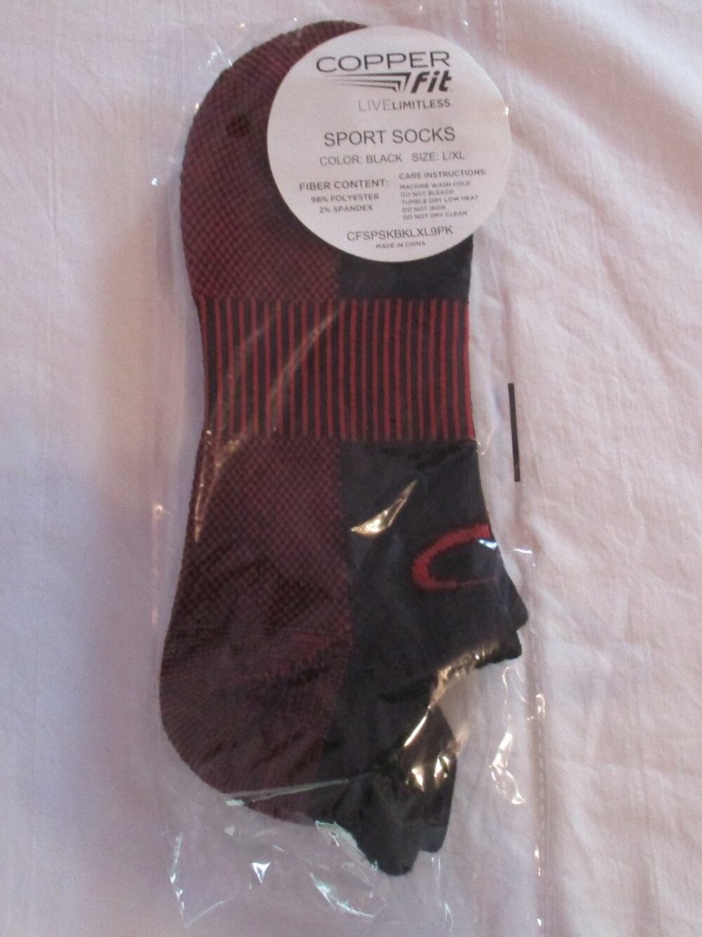 COPPER FIT Infused Sport Socks (4) PAIRS